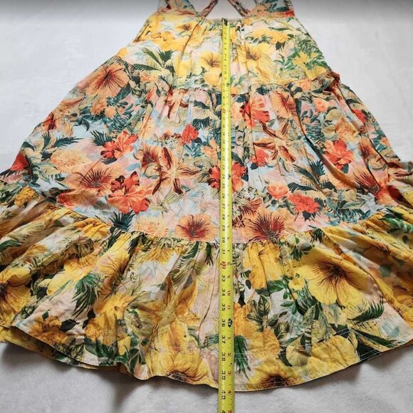 New women's XL Anthropologie x Pilcro halter tiered maxi dress - Picture 11 of 12
